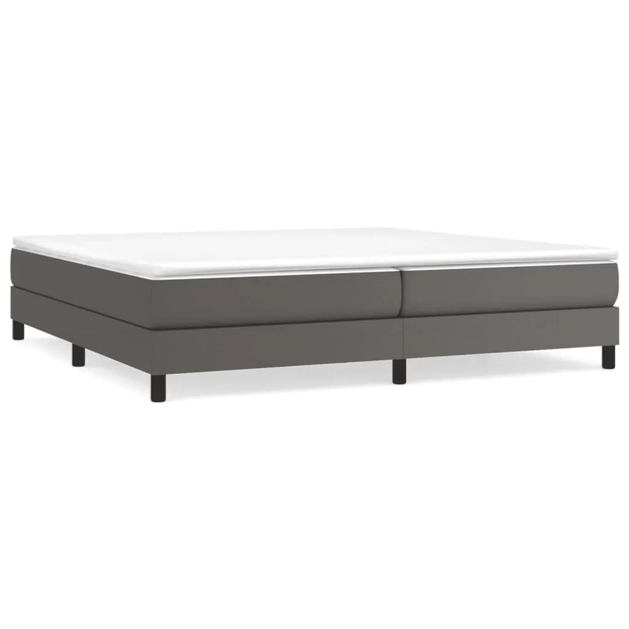 vidaXL Boxspringbett Hybrid mit Matratze Grau B/T/H: 200 x 200 x 25 cm - Bild 2
