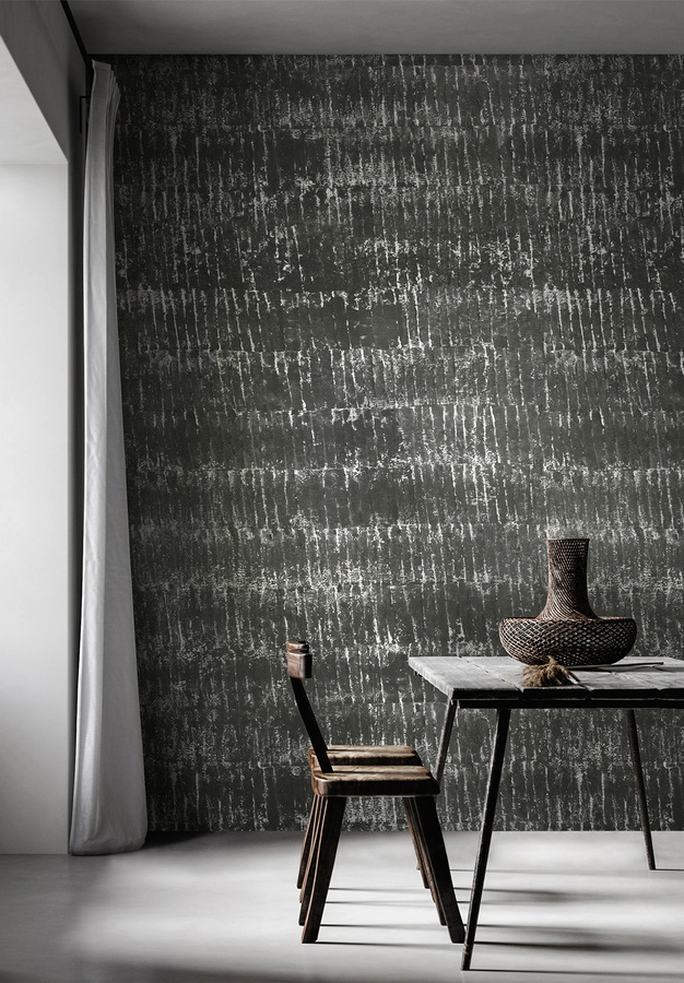 Isidore Leroy Mural Ecorce abstrakte Fototapete aus Vlies in Grau B: 330 cm, H: 200 cm - Bild 1