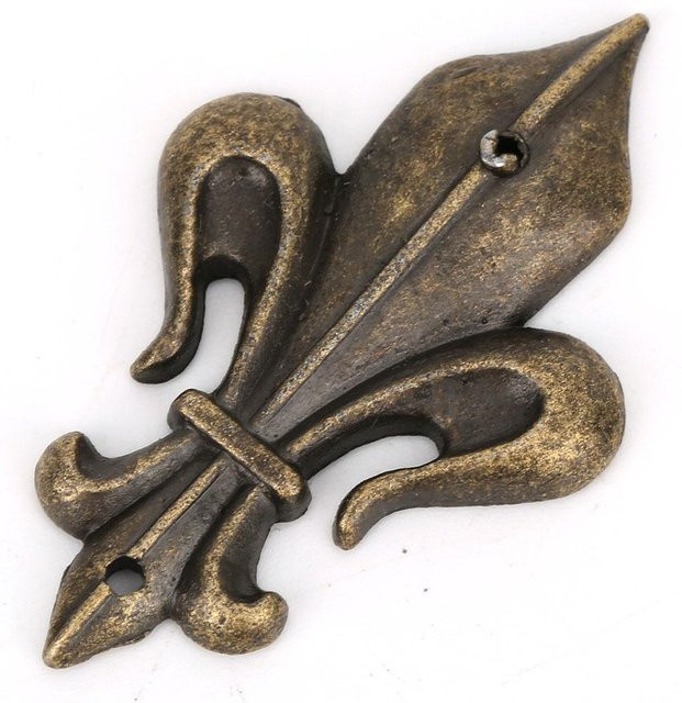 10 Stück Igeteck Kantenschutz aus Zinklegierung in Cyanbronze für Schmuckkästen und Alben, B/H: 45 x 28 mm - Bild 1