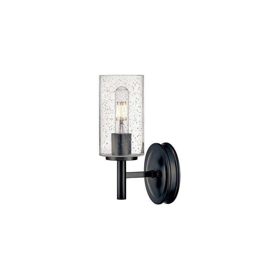 Hinkley Collier Wandleuchte Schwarz Modern aus Metall mit transparentem Glas - Bild 1