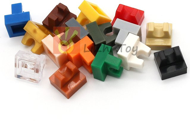jile MOC Spezialmodifizierte 1x1 Fliesen mit Clip, Lernbausteine, 50-teiliges Set - Bild 1