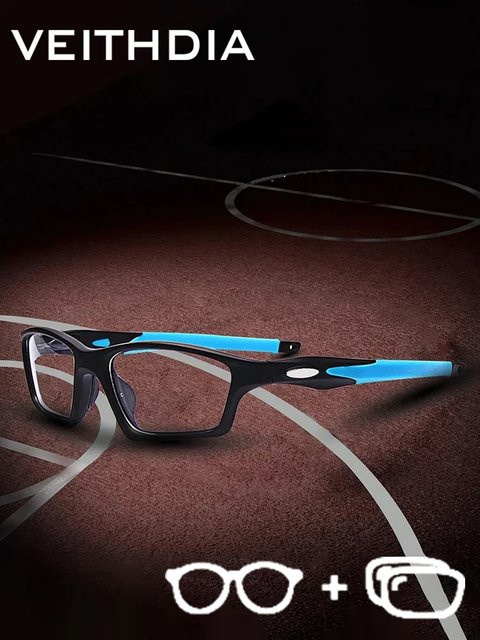 VEITHDIA VPF8031 Sportbrille, Vollrand, Kunststoff, Schwarz, Unisex - Bild 1