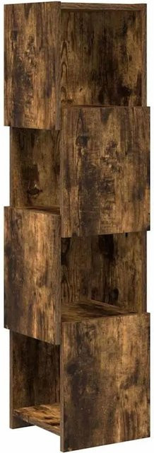 vidaXL Eckschrank aus Holzwerkstoff in Geräucherte Eiche, B/T/H: 25,5 x 25 x 102 cm - Bild 1