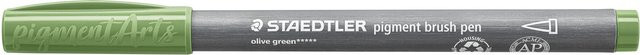 Staedtler Pigment Brush Pen in Olivgrün - Bild 1