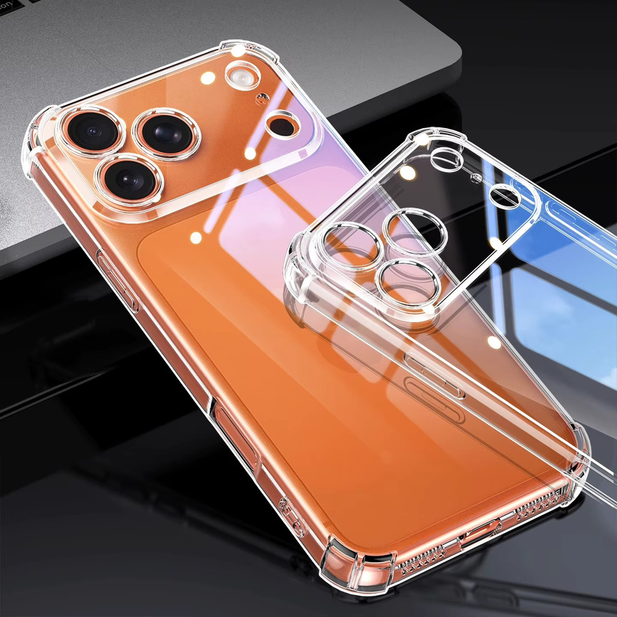 EUCAGR Airbag Schutzhülle aus transparentem TPU für iPhone 11 bis iPhone 17 Pro Max und andere Modelle - Bild 2