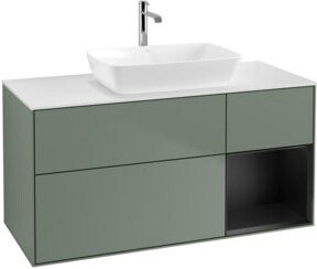 V&B Waschtischunterschrank Finion in Blau mit Lackierung, Breite: 120 cm, Tiefe: 50,1 cm, Höhe: 50,1 cm - Bild 1