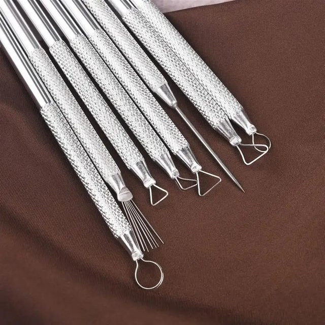 6er Set Modellierwerkzeuge aus Aluminiumlegierung für Polymer Clay und Keramik in Silber - Bild 1