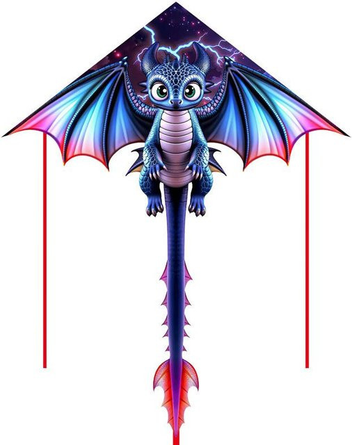 Drachen-Kite, 3D-Drache, Outdoor-Sport, Blau - Bild 1