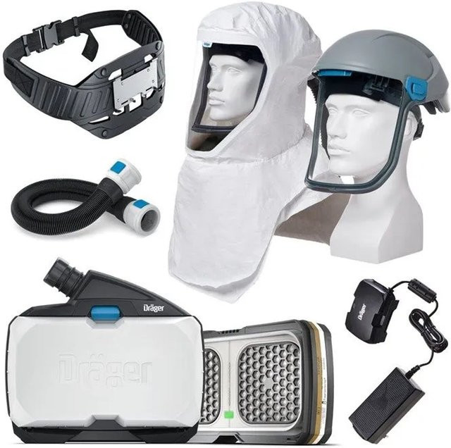 Dräger X-plore 8000 Full-Face-Maske Set für Lackierarbeiten in Weiß - Bild 1