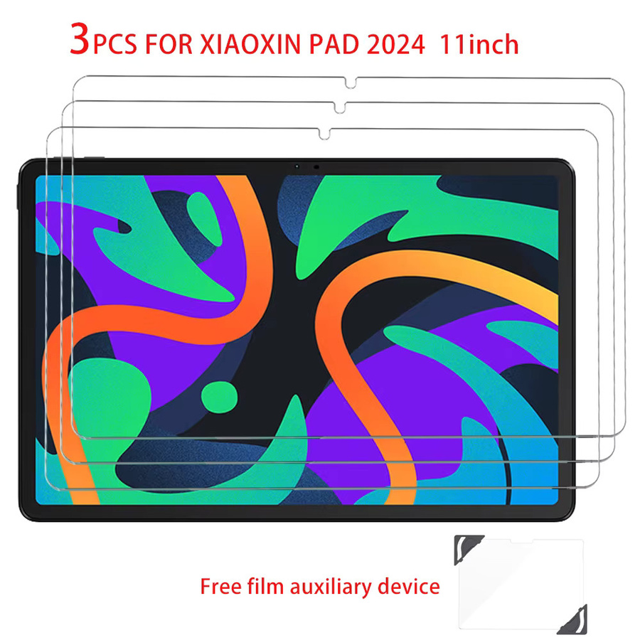 3er-Pack HD Displayschutz aus gehärtetem Glas für Lenovo Xiaoxin Pad 2024 11 Zoll, kratzfest und transparent mit Ölabriebbeschichtung - Bild 1