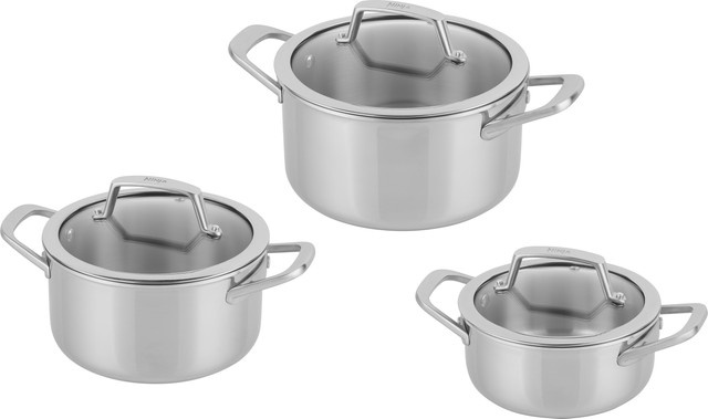 Ninja Kochgeschirrset EverClad 3-teilig Edelstahl Silber - Bild 1