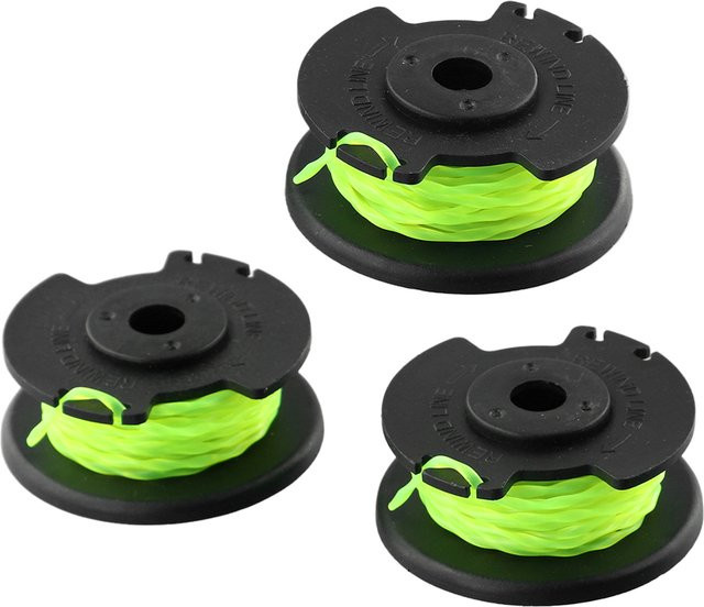 3er Set Ersatz-Trimmerkopf mit Rasenmäher-Spule für Ryobi 36V Rasentrimmer Modell RAC143 - Bild 1