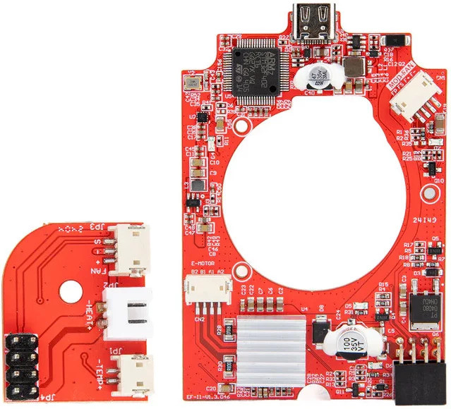 ELEGOO Centauri Carbon CC1 CC2 Extruder-Steuerplatine und Hotend-Transferplatine für FDM 3D-Drucker in Rot - Bild 1