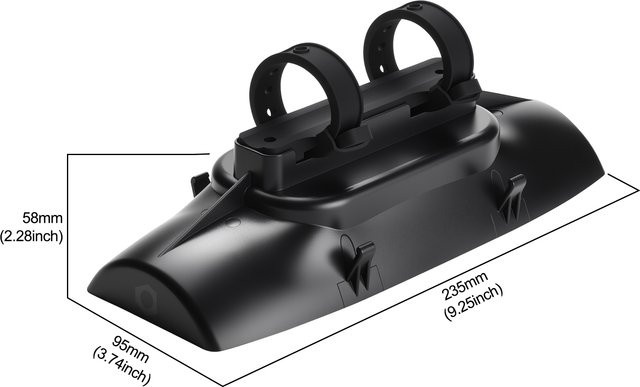 Tragbare JBL Lautsprecherhalterung für Charge 5 und Charge 6 in Schwarz für Fahrrad und Golfwagen - Bild 1