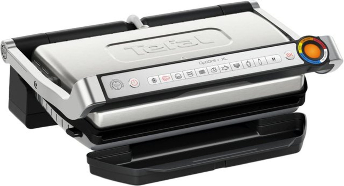 Tefal OptiGrill+ XL Kontaktgrill GC727D10 in Silber - Bild 2