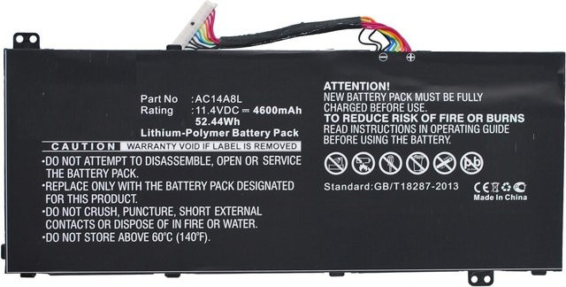 MicroBattery MBXAC-BA0072 Li-Ion Akku für Acer Aspire V15 Nitro und Aspire VN7 Serie in Schwarz - Bild 1