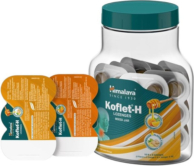 Himalaya Koflet H Lutschtabletten Ingwer Orange 10 x 15 g - Bild 1