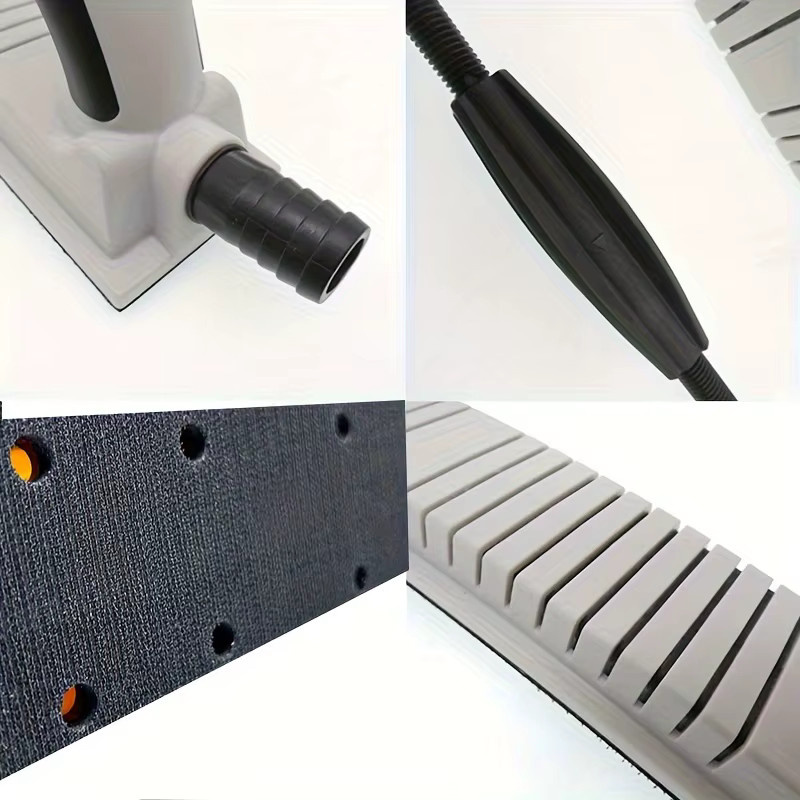 Einstellbarer Hand-Schleifblock zum Polieren von Metall, Holz und Auto in Weiß, B/H: 400 x 70 mm - Bild 6