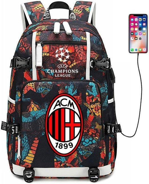 3-teiliges Schulrucksack-Set für Schüler aus Oxford-Stoff in Multicolour mit großem Fassungsvermögen von 36-55L inklusive Federmäppchen und Schultergurt - Bild 1