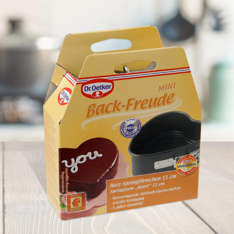 Dr. Oetker Springform Herz Back-Freude, schwarz, Durchmesser: 11 cm - Bild 2