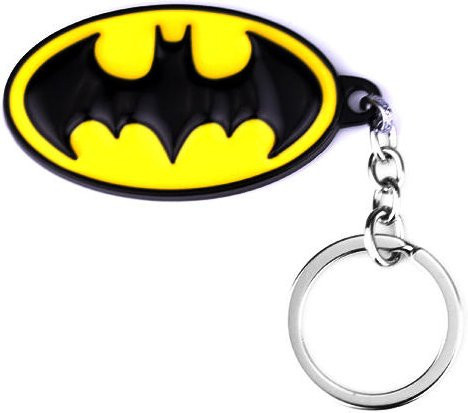 Bandai Schlüsselanhänger, Metall, Schwarz-gelb, oval, Unisex - Bild 1