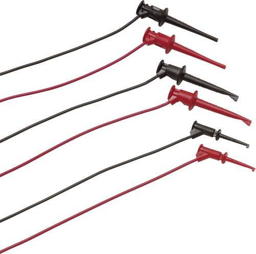 Fluke TL970 Messleitungs-Set mit Abgreifklemmen und 4mm Bananensteckern, Länge: 0,90 m, Rot und Schwarz - Bild 1
