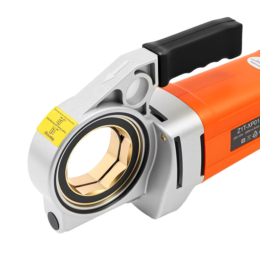 Elektrischer Rohreinfädler 2300 W Rohreinfädelmaschine mit 6 Matrizen für verzinkte Feuer- und Gasrohre, Orange - Bild 5
