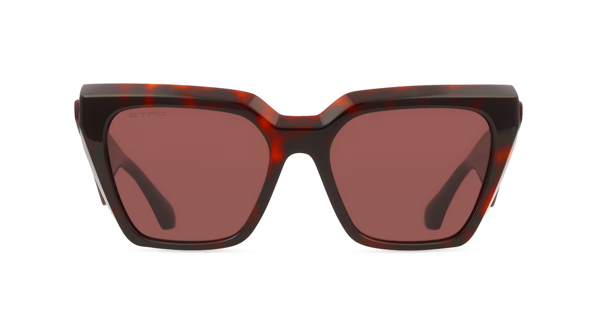 Etro 0076/S Sonnenbrille Eckig, Vollrand, Acetat, Damen, schwarz - Bild 1