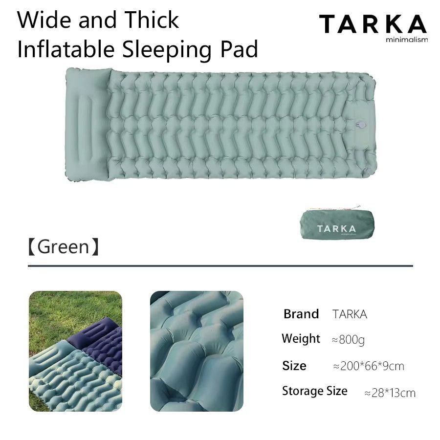 TARKA Selbstaufblasende Camping-Luftmatratze Isomatte, Dicke: 9 cm, B/H: 200 x 66 cm - Bild 3