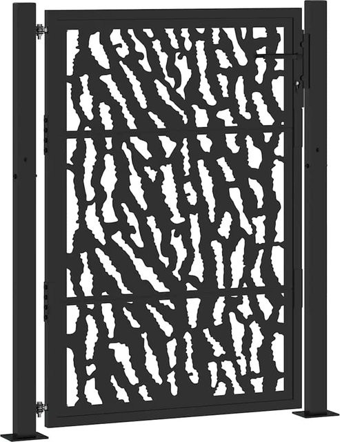 Gartentor VD Home Furnishing aus verzinktem Stahl in Schwarz, Breite: 100 cm, Höhe: 125 cm - Bild 1
