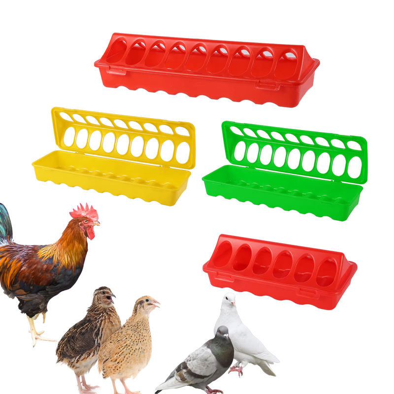 Hochwertiger Kunststoff-Flip-Top-Futterspender für Geflügel und Fasanen als Futtertrog oder Futtereimer für Küken - Bild 6
