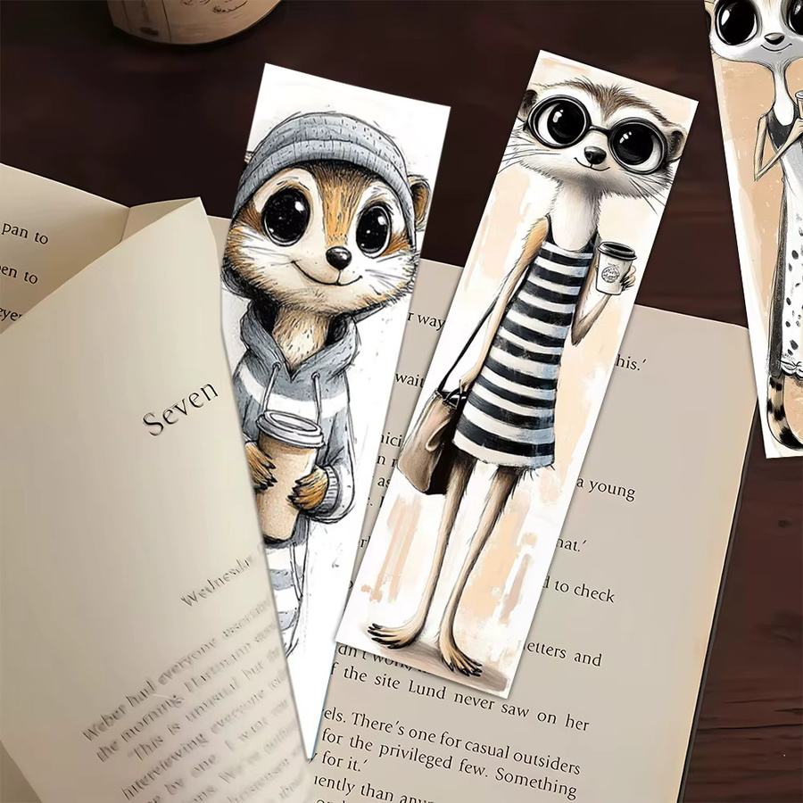 32 Stück Lesezeichen mit Tiermotiven in Multicolour aus Papier für den Schulanfang oder als Geschenk - Bild 2