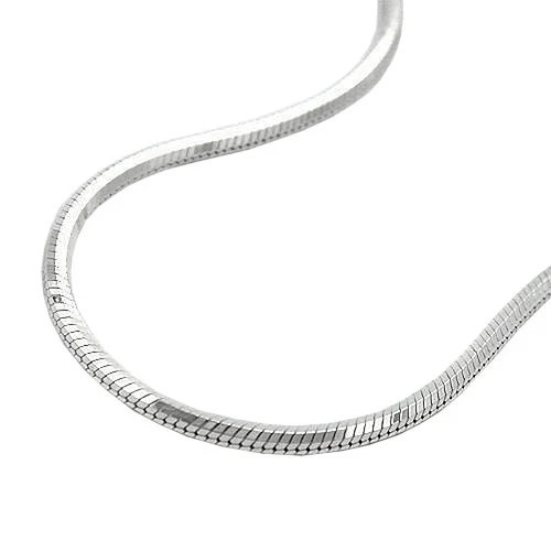 SIGO Kette Schlange 5kant, 925 Silber, Unisex, 50 cm - Bild 1