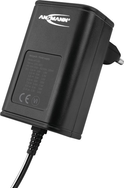 Ansmann APS 300 Universal-Steckernetzteil in Schwarz mit einstellbaren 3V bis 12V DC und 3.5 mm Barrel-Plug - Bild 2
