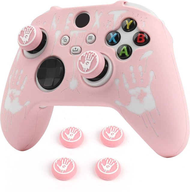 Weiche Silikon-Controller-Abdeckung in Pink für Microsoft Xbox Series X und Xbox Series S Controller - Bild 1