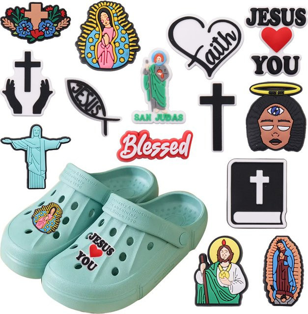 Happye&TiTi Schuh Charms, Jesus Cross, PVC, Kinder - Bild 1