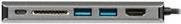 StarTech.com USB-C Multiport Adapter Docking Station mit HDMI, SD-Reader, 2x USB-A, 1x USB-C und PD 3.0 in Silber/Grau - Bild 1