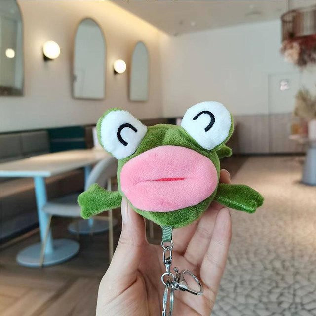 Schlüsselanhänger Frosch Plüsch, 8 cm, Unisex - Bild 1