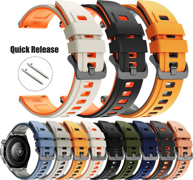 Uhrenarmband Silikon, 22 mm, Unisex - Bild 1