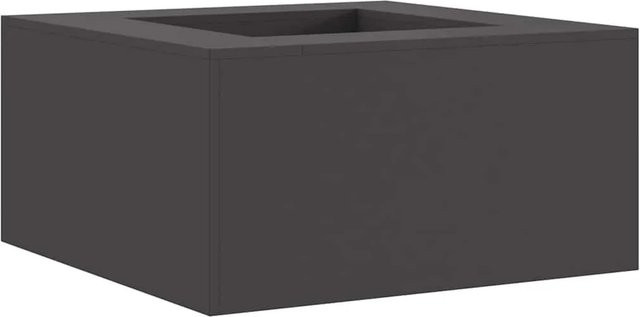 vidaXL Feuerstelle aus Stahl in Schwarz Matt, B/T/H: 80 x 80 x 40 cm - Bild 1
