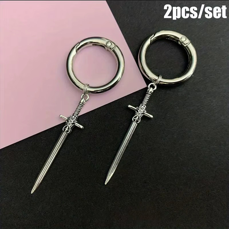 CHUJIE Anhänger, silberne Schwert-Ornamente, Metall - Bild 4