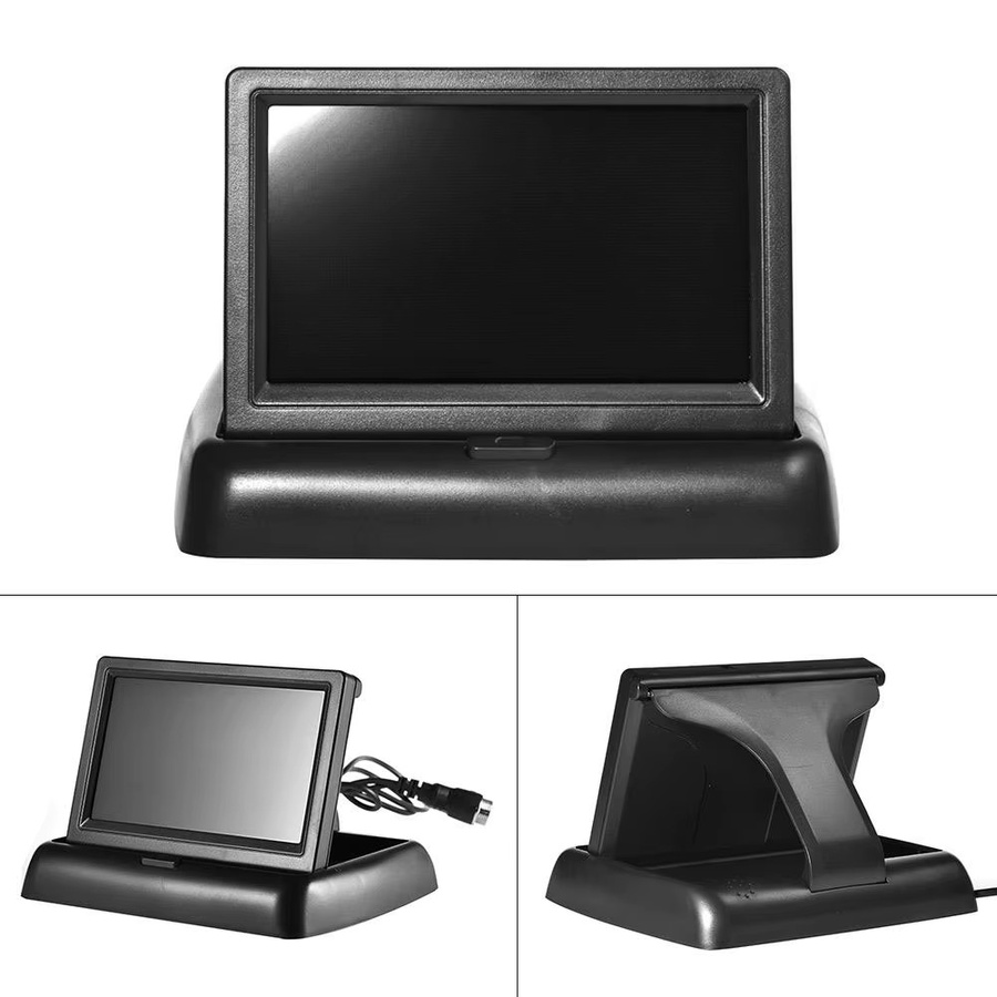 Babi Auto-Rückfahrkamera mit 4,3 Zoll CCD HD Monitor und Nachtsicht in Schwarz - Bild 3