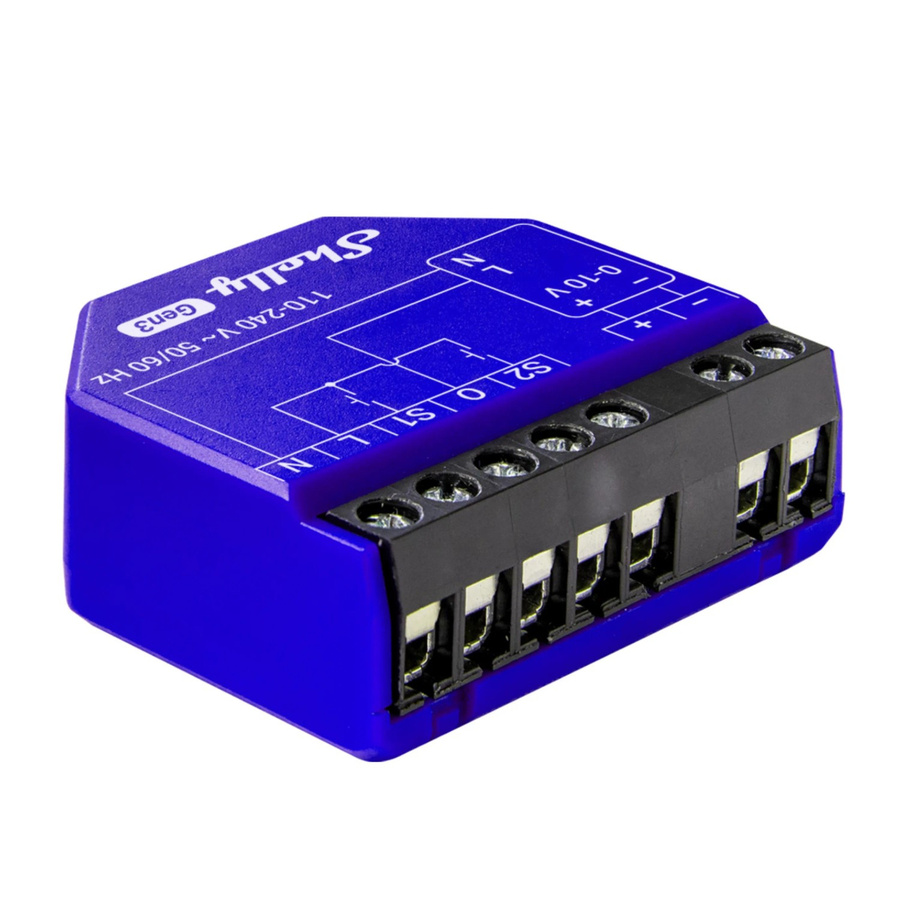 Shelly Relaismodul Unterputz 0/1-10V PM Gen3 Lila - Bild 2