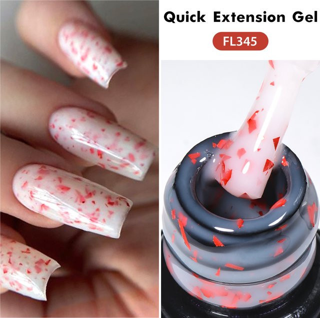 FOUR LILY Nagellack Pink Glitter, 7 ml, Schimmernd - Bild 1