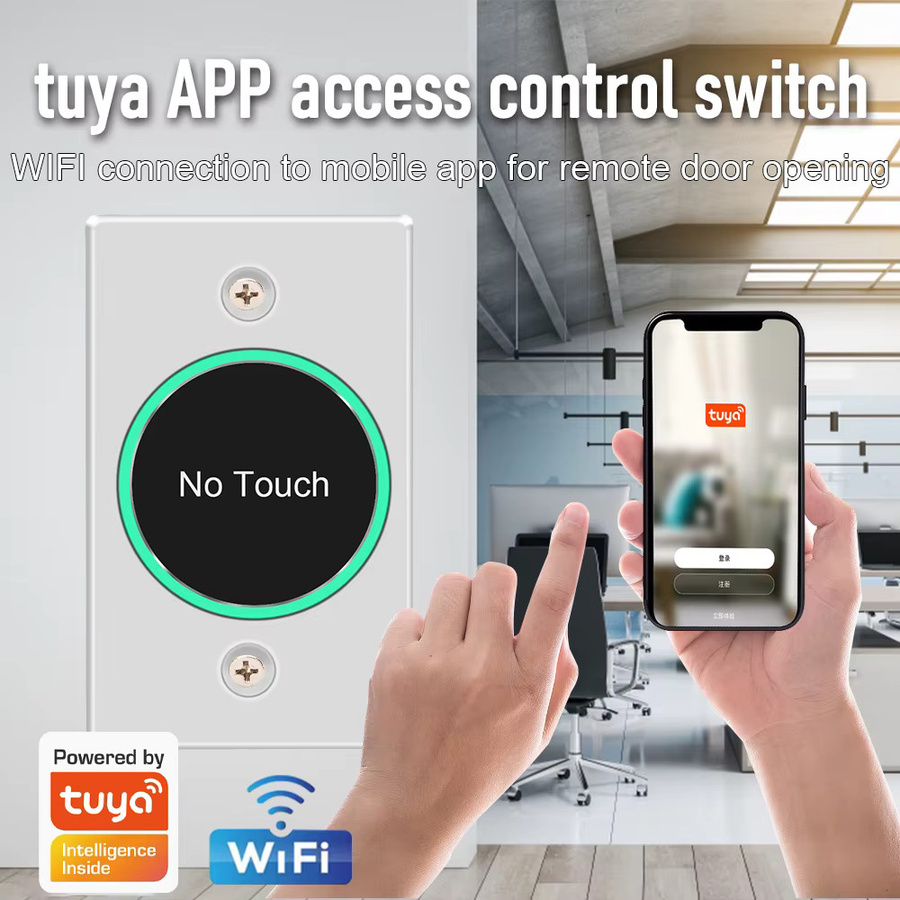 LUCKING DOOR Kontaktloser Induktionsschalter zur Toröffnung mit Tuya App Fernbedienung in Weiß - Bild 2