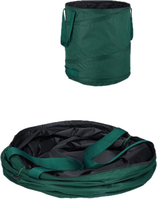 Relaxdays 3er Set Laubsäcke aus Polyester in Grün, selbstaufstellend, 60 l, B: 48 cm, T: 40 cm - Bild 1