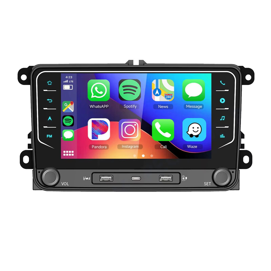 MOPECT Android 15 Autoradio mit Carplay für VW Polo Golf 5 6 Passat B6 Jetta Tiguan Sharan Scirocco Caddy in Schwarz - Bild 5