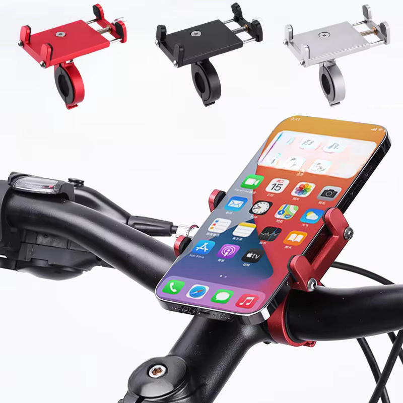 GOLDFOX MTB Fahrrad Telefonhalterung aus Aluminiumlegierung in Rot mit Anti-Rutsch-Funktion und GPS-Unterstützung - Bild 2