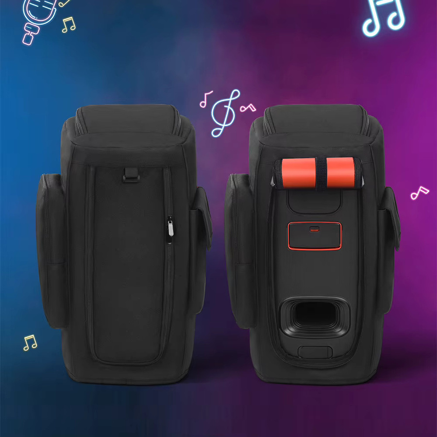 ALLOYSEED Tragbare Staubhülle für JBL Partybox 110 und JBL Partybox Club 120 mit Mikrofonfach, Schwarz - Bild 2
