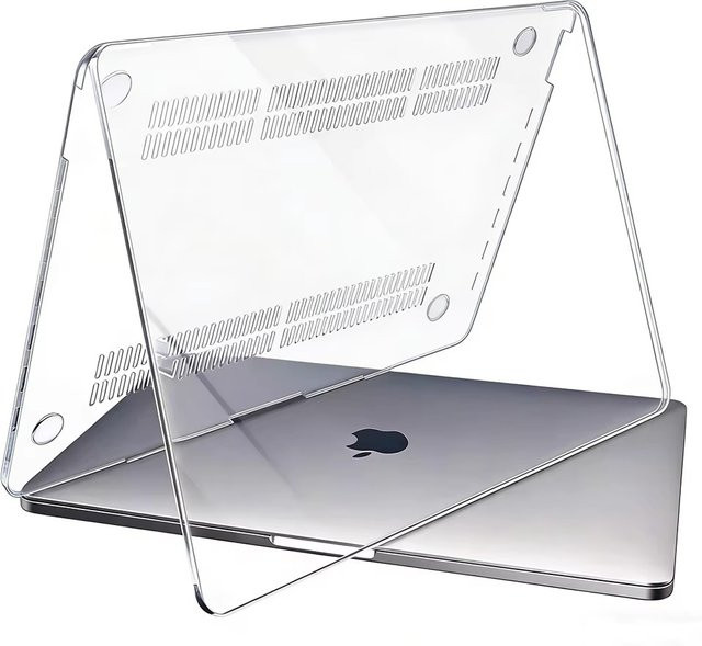 OLPAY Laptop Hülle Transparent für MacBook Air und MacBook Pro 13, 14, 15 und 16 Zoll Hardcover Schutzschale - Bild 1